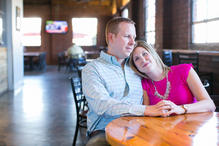 charlotte uptown engagement photos