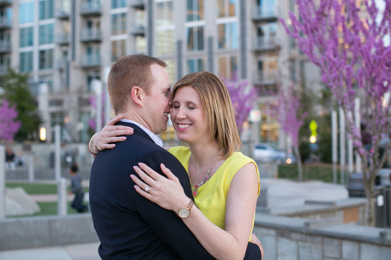 charlotte uptown engagement photos