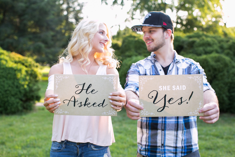 winston-salem tanglewood park engagement photos