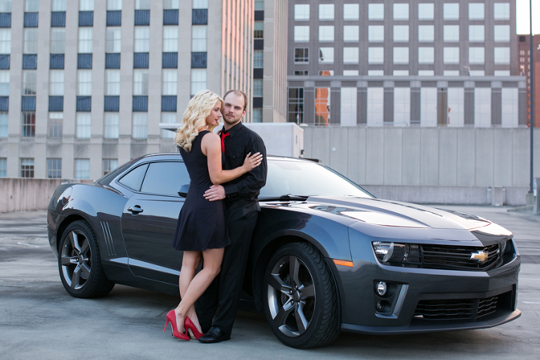 downtown winston-salem nc engagement photos