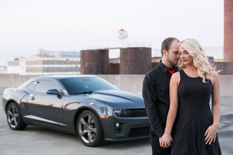 downtown winston-salem nc engagement photos