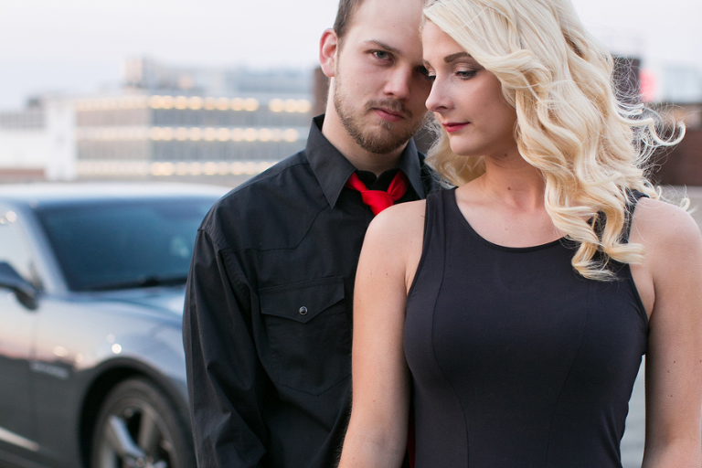 downtown winston-salem nc engagement photos