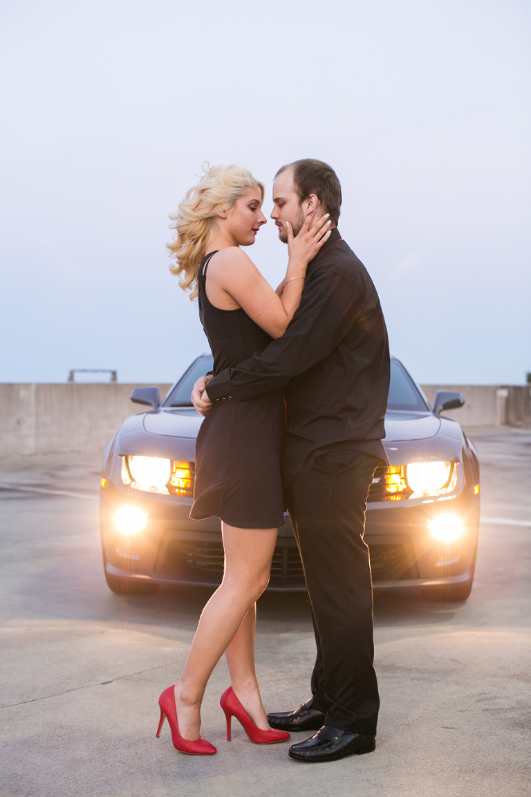 downtown winston-salem nc engagement photos