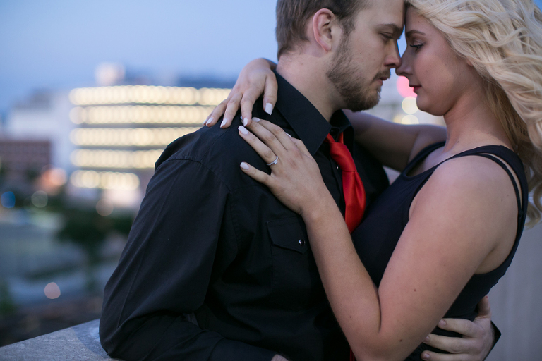 downtown winston-salem nc engagement photos