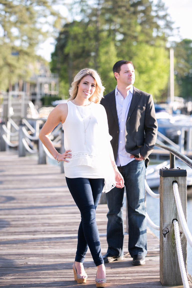 lake norman NC engagement photos