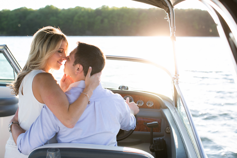 lake norman NC engagement photos