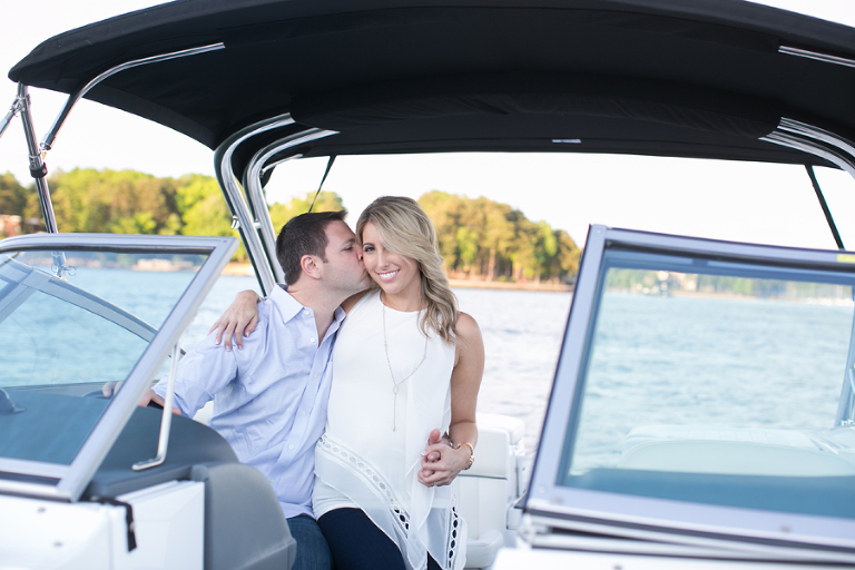 lake norman NC engagement photos