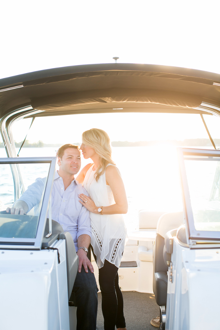 lake norman NC engagement photos