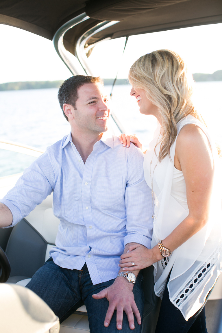 lake norman NC engagement photos