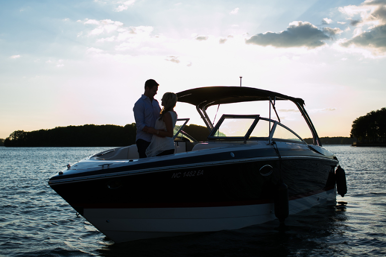 lake norman NC engagement photos