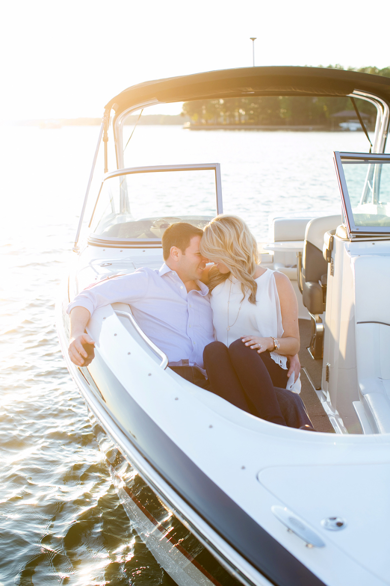 lake norman NC engagement photos