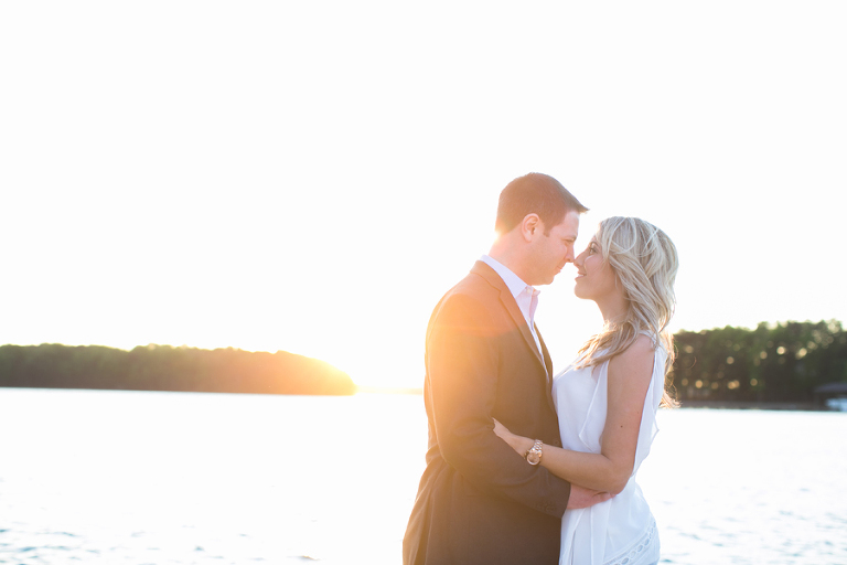 lake norman NC engagement photos