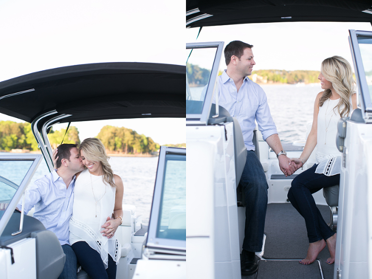 lake norman NC engagement photos