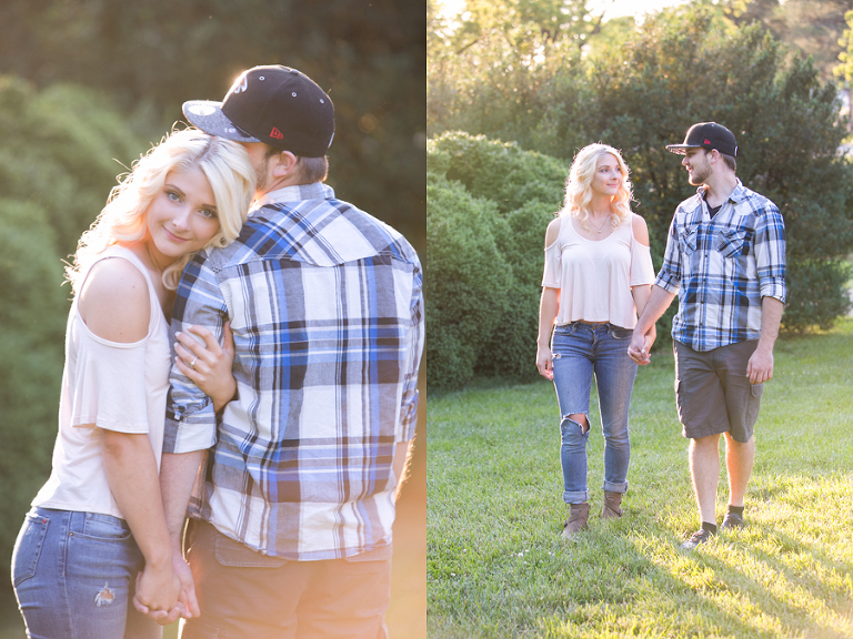 winston-salem tanglewood park engagement photos