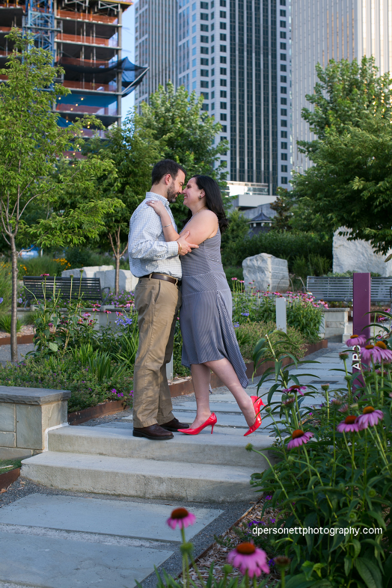 common market charlotte engagement photos 