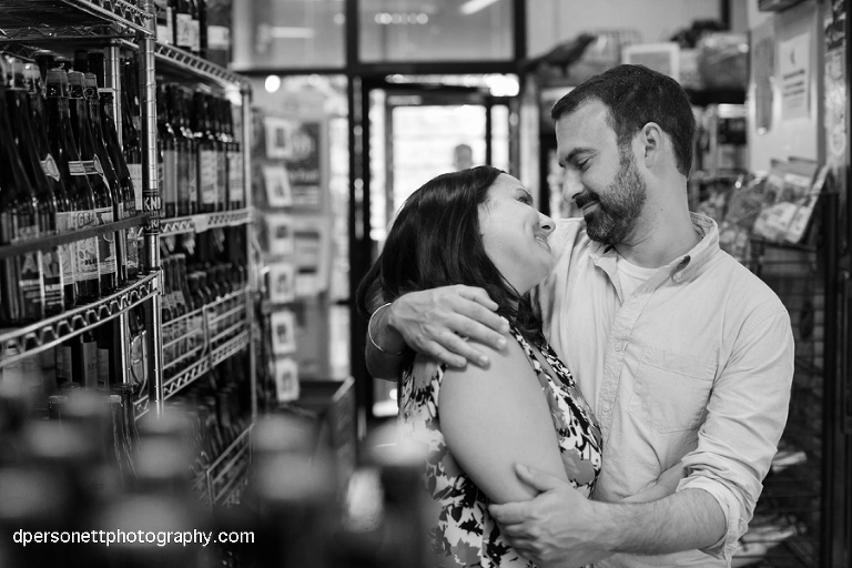 common market charlotte engagement photos 