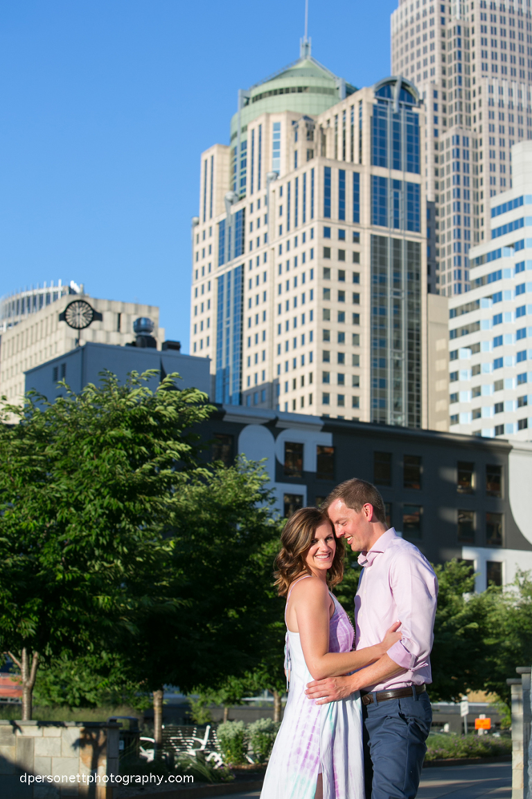 romare bearden park charlotte engagement photos