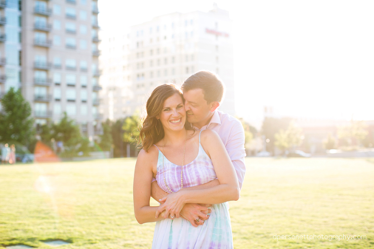 romare bearden park charlotte engagement photos