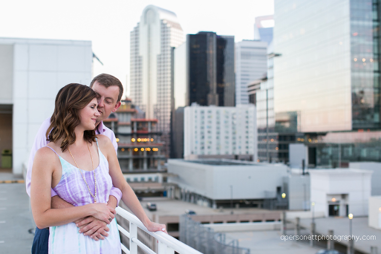 uptown charlotte engagement photos