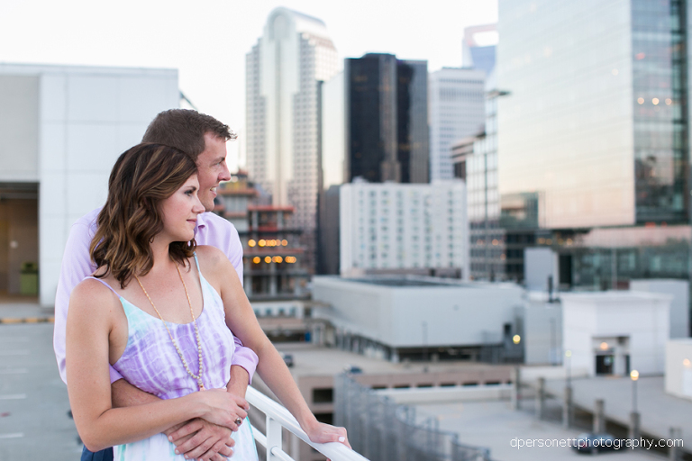 uptown charlotte engagement photos