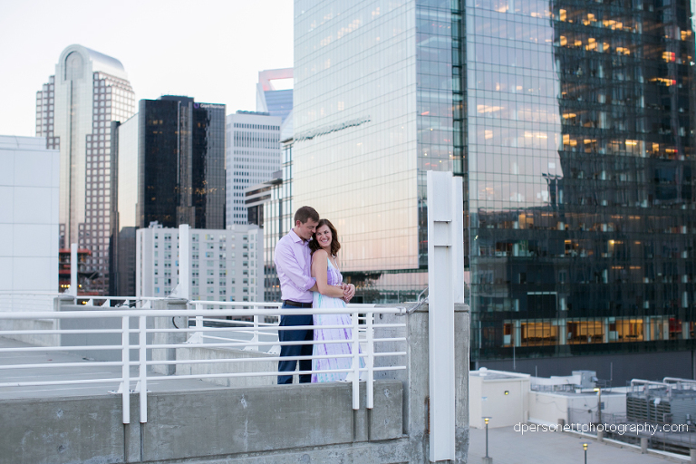 uptown charlotte engagement photos