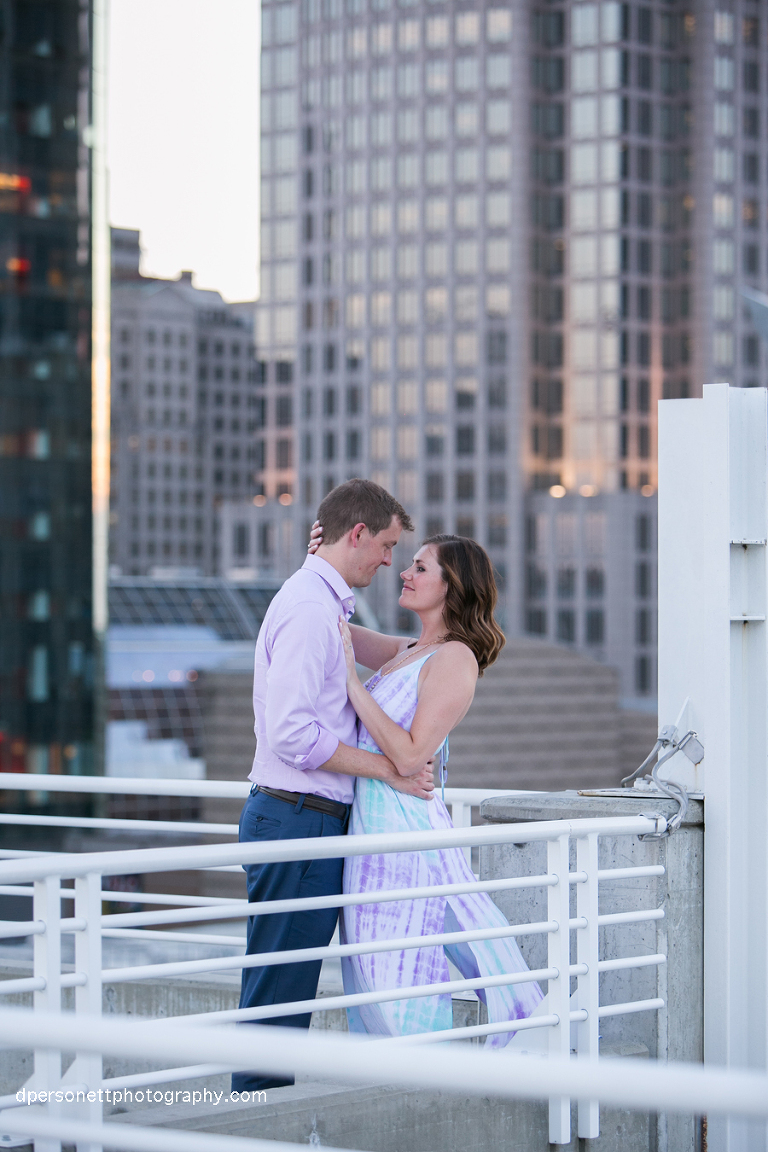 uptown charlotte engagement photos