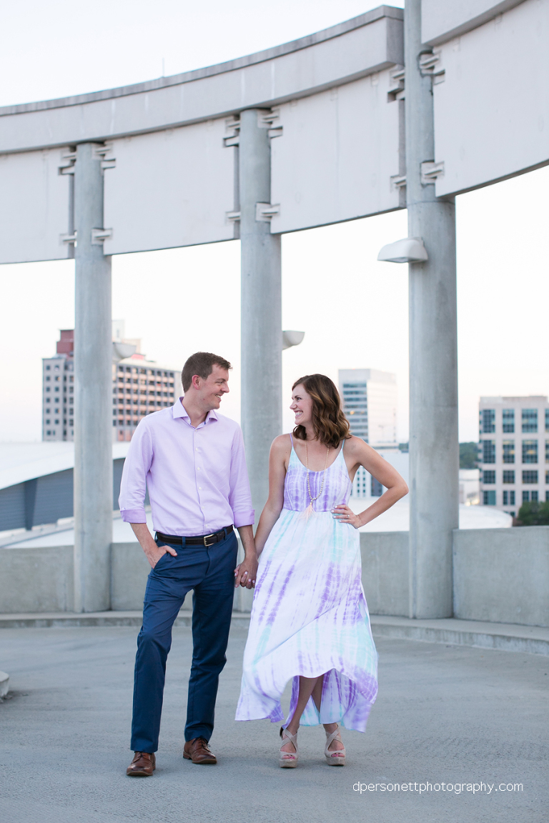 uptown charlotte engagement photos