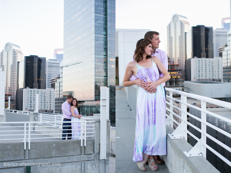 uptown charlotte engagement photos