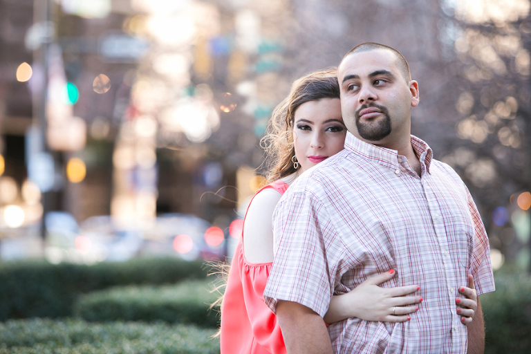 uptown charlotte engagement photo session