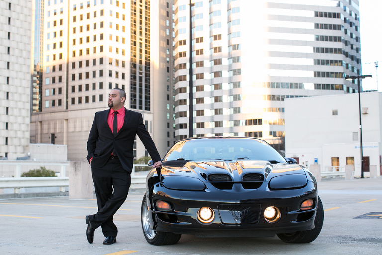 uptown charlotte engagement photo session