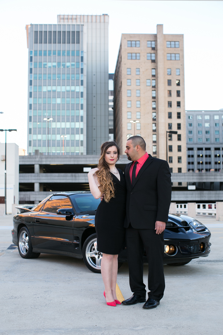 uptown charlotte engagement photo session