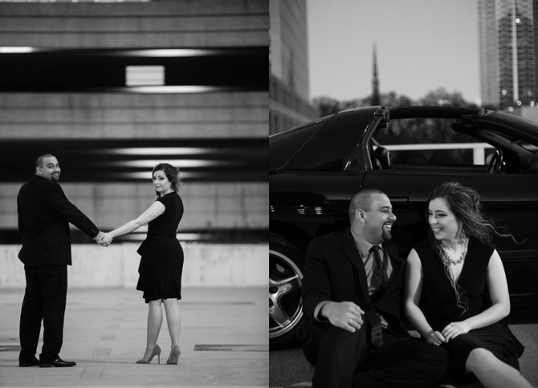 uptown charlotte engagement photo session
