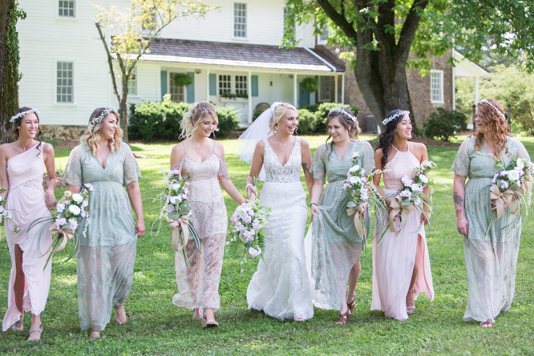 mismatched bridesmaid dresses