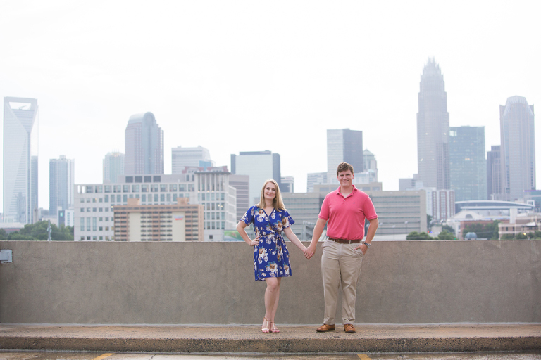 uptown charlotte engagement photos