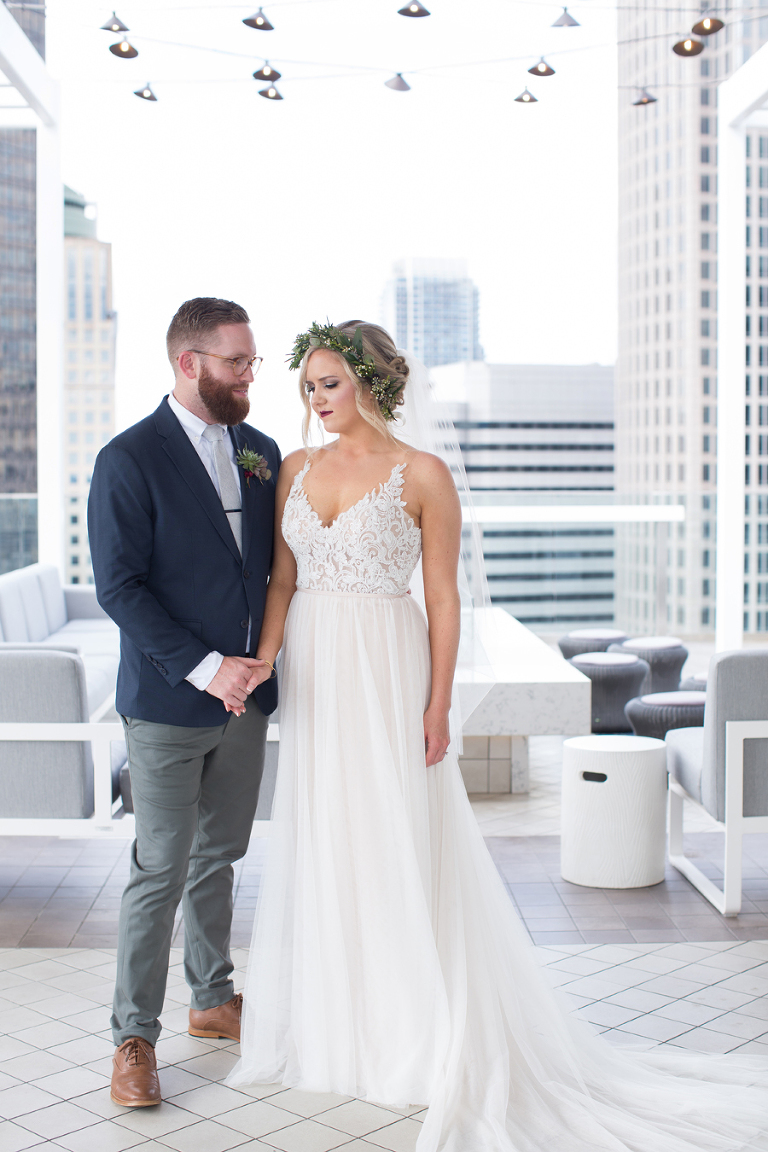 byron's southend nuvole rooftop twenty two charlotte wedding photos 