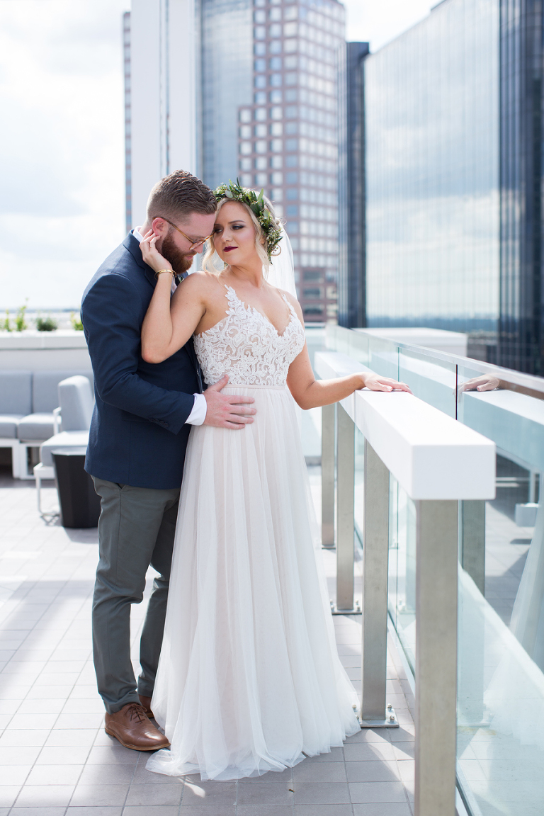 byron's southend nuvole rooftop twenty two charlotte wedding photos 