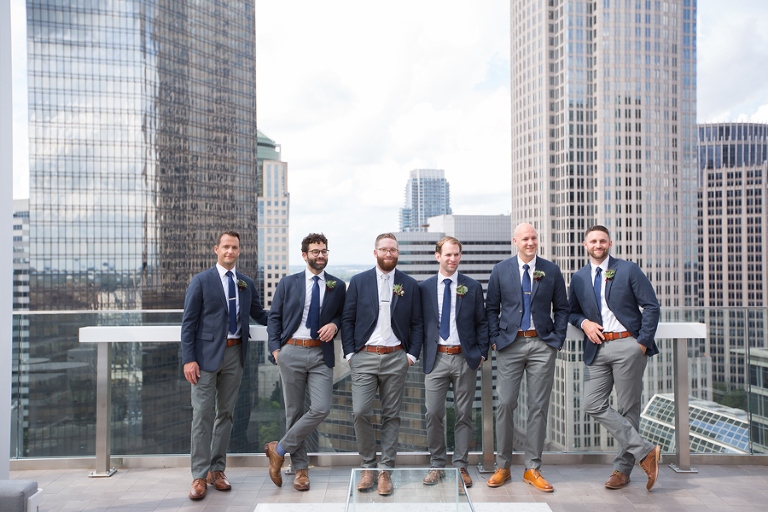byron's southend nuvole rooftop twenty two charlotte wedding photos 